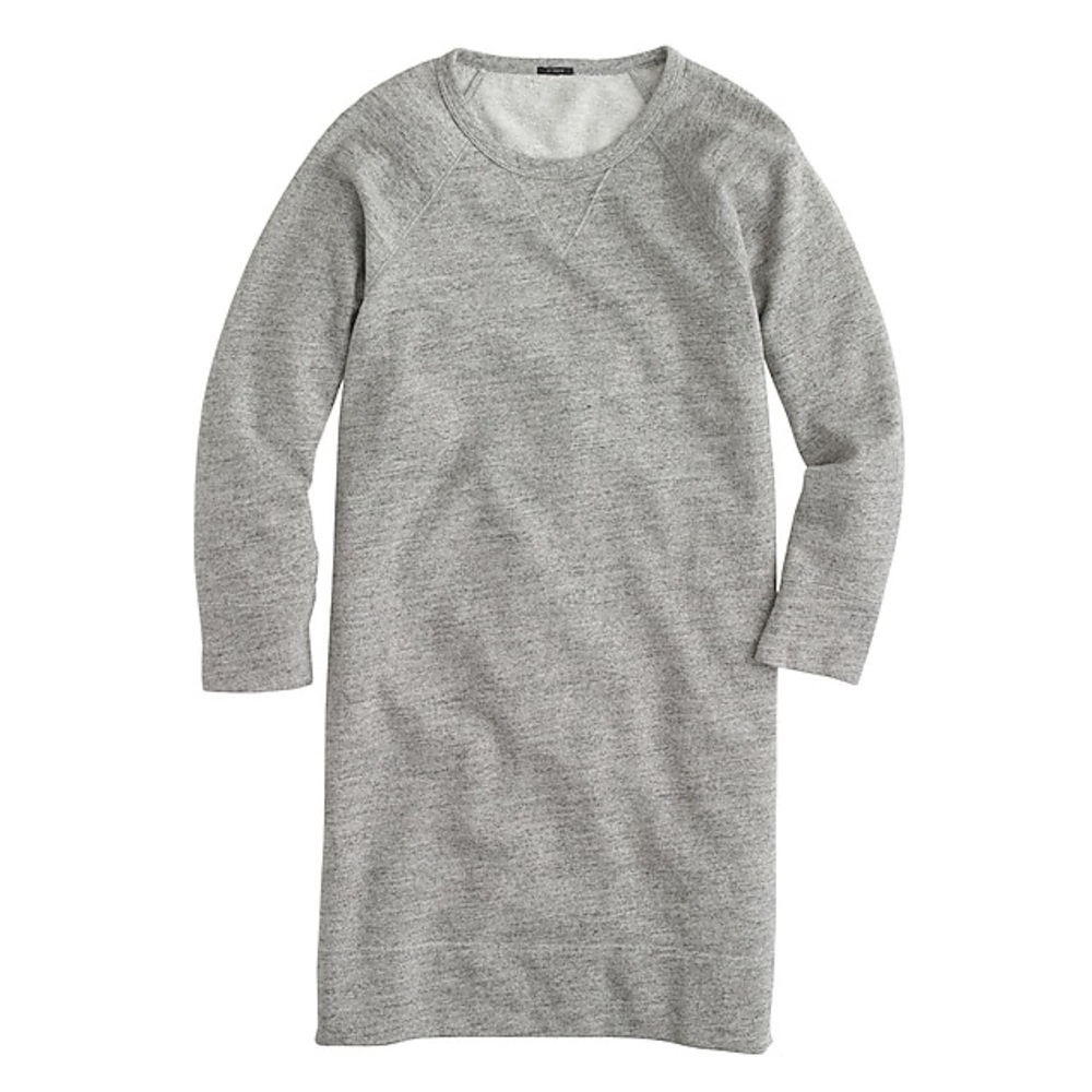 A Light Grey Sweatshirt Dress